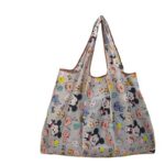 Other Gift Packaging Large Cartoon Foldable Shopping Bag / Waterproof Nylon Tote with Mickey Head Handle