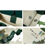 Other Gift Packaging Custom Logo Canvas Tote Bag / Promotional Cotton Bag with Long Ribbon Handles