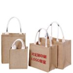 Other Gift Packaging Wholesale Customizable Jute and Canvas Bag for Hand-Painting