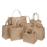Other Gift Packaging Wholesale Customizable Jute and Canvas Bag for Hand-Painting