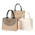 Other Gift Packaging Wholesale Customizable Jute and Canvas Bag for Hand-Painting