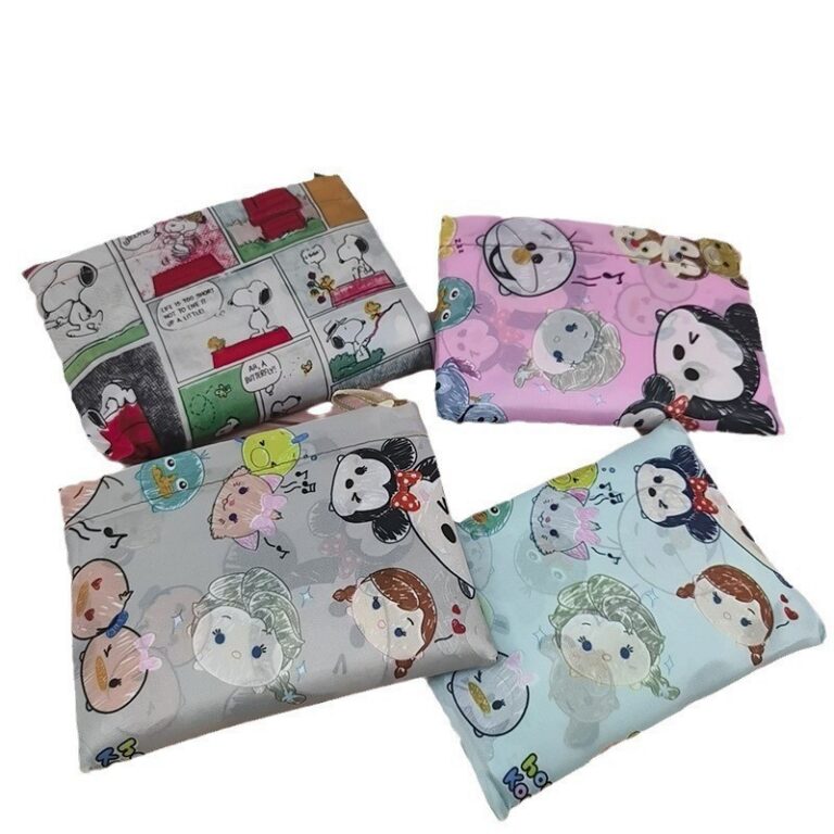 Other Gift Packaging Large Cartoon Foldable Shopping Bag / Waterproof Nylon Tote with Mickey Head Handle